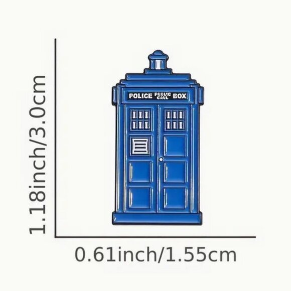 Funko Pop Doctor Who Tenth Doctor Pocket Keychain w/ Free Tardis Enamel Pin - Picture 3 of 3